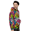 Graffiti Geometric Abstract Men's Hoodie-grizzshop