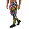 Graffiti Geometric Abstract Men's Joggers-grizzshop