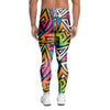 Graffiti Geometric Abstract Men's Leggings-grizzshop