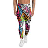 Graffiti Geometric Abstract Men's Leggings-grizzshop