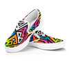 Graffiti Geometric Abstract Men's Slip On Sneakers-grizzshop