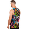 Graffiti Geometric Abstract Men's Tank Tops-grizzshop