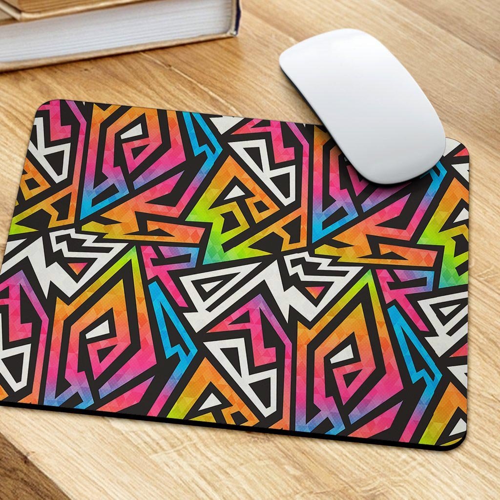 Graffiti Geometric Abstract Mouse Pad-grizzshop