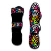 Graffiti Geometric Abstract Muay Thai Shin Guard-grizzshop