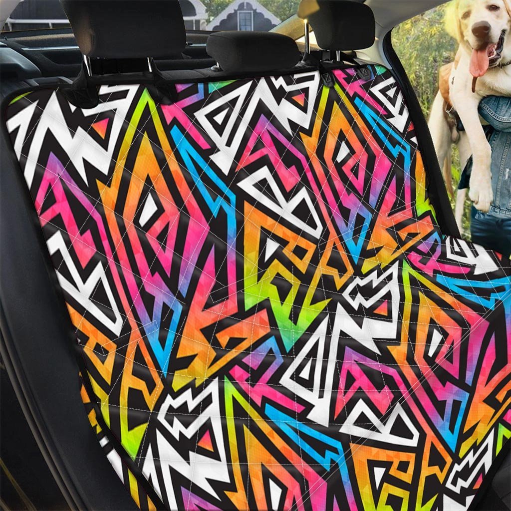 Graffiti Geometric Abstract Pet Car Seat Cover-grizzshop