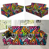 Graffiti Geometric Abstract Sofa Cover-grizzshop