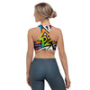 Graffiti Geometric Abstract Sports Bra-grizzshop