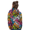 Graffiti Geometric Abstract Women's Hoodie-grizzshop