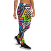 Graffiti Geometric Abstract Women's Joggers-grizzshop