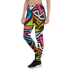 Graffiti Geometric Abstract Women's Leggings-grizzshop