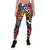 Graffiti Geometric Abstract Women's Leggings-grizzshop