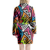 Graffiti Geometric Abstract Women's Robe-grizzshop