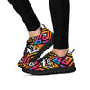 Graffiti Geometric Abstract Women's Sneakers-grizzshop