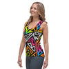 Graffiti Geometric Abstract Women's Tank Top-grizzshop