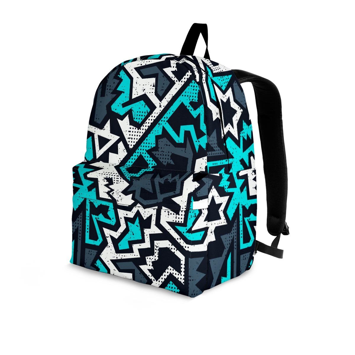 Graffiti Geometric Print Backpack-grizzshop