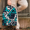 Graffiti Geometric Print Backpack-grizzshop