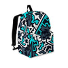 Graffiti Geometric Print Backpack-grizzshop