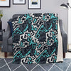 Graffiti Geometric Print Blanket-grizzshop