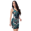 Graffiti Geometric Print Bodycon Dress-grizzshop