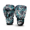 Graffiti Geometric Print Boxing Gloves-grizzshop