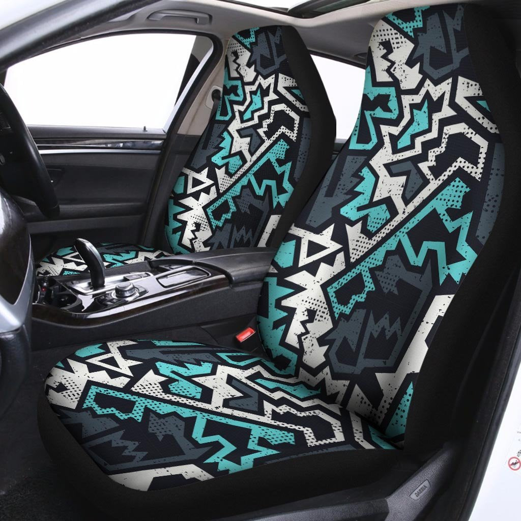 Graffiti Geometric Print Car Seat Covers-grizzshop