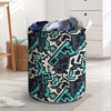 Graffiti Geometric Print Laundry Basket-grizzshop