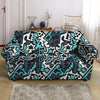 Graffiti Geometric Print Loveseat Cover-grizzshop