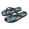 Graffiti Geometric Print Men's Flip Flops-grizzshop