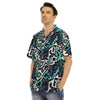 Graffiti Geometric Print Men’s Hawaiian Shirt-grizzshop