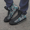 Graffiti Geometric Print Men's High Top Shoes-grizzshop