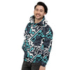 Graffiti Geometric Print Men's Hoodie-grizzshop