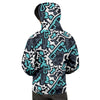 Graffiti Geometric Print Men's Hoodie-grizzshop