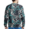 Graffiti Geometric Print Men's Sweatshirt-grizzshop