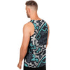 Graffiti Geometric Print Men's Tank Tops-grizzshop