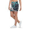 Graffiti Geometric Print Mini Skirt-grizzshop