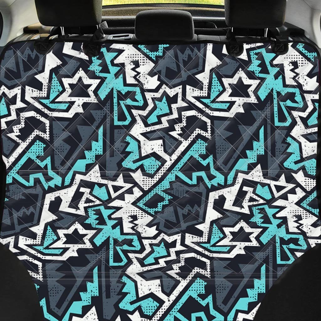 Graffiti Geometric Print Pet Car Seat Cover-grizzshop