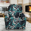 Graffiti Geometric Print Recliner Cover-grizzshop