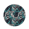 Graffiti Geometric Print Round Rug-grizzshop