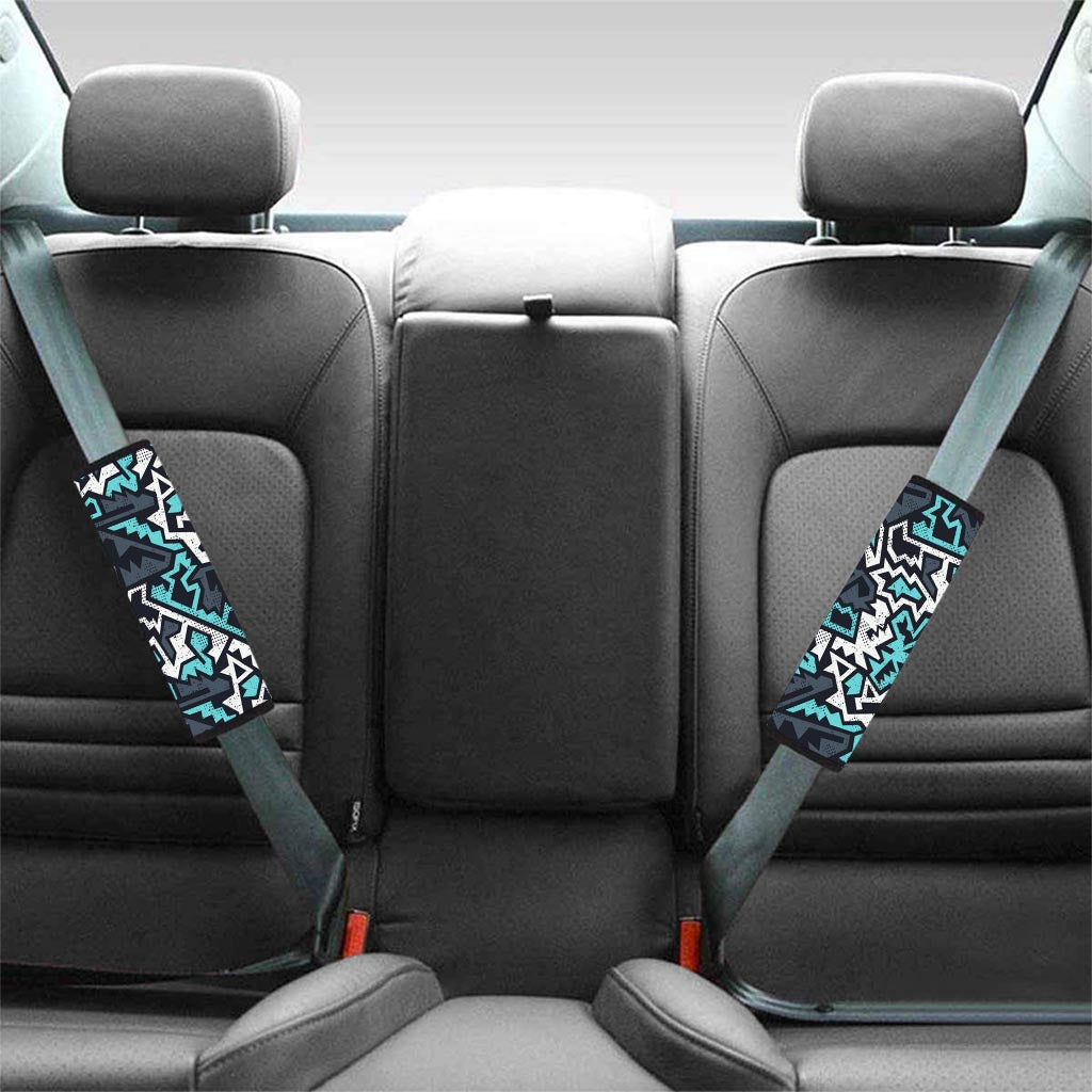 Graffiti Geometric Print Seat Belt Cover-grizzshop