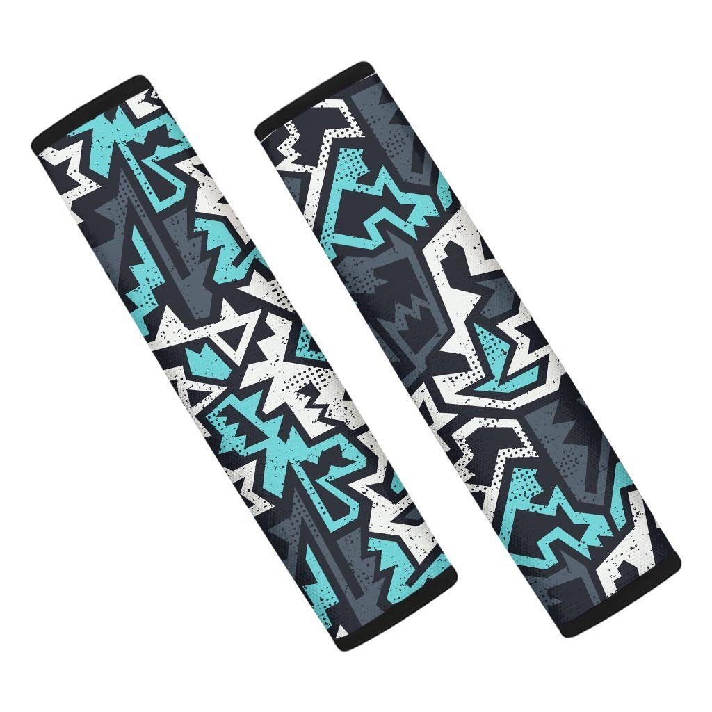 Graffiti Geometric Print Seat Belt Cover-grizzshop