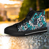 Graffiti Geometric Print Women's High Top Shoes-grizzshop