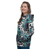 Graffiti Geometric Print Women's Hoodie-grizzshop