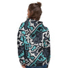 Graffiti Geometric Print Women's Hoodie-grizzshop