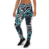 Graffiti Geometric Print Women's Joggers-grizzshop