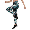 Graffiti Geometric Print Women's Leggings-grizzshop