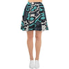 Graffiti Geometric Print Women's Skirt-grizzshop