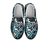 Graffiti Geometric Print Women's Slip On Sneakers-grizzshop