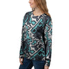 Graffiti Geometric Print Women's Sweatshirt-grizzshop