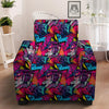 Graffiti Grunge Print Pattern Armchair Slipcover-grizzshop