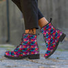 Graffiti Grunge Print Pattern Leather Boots-grizzshop